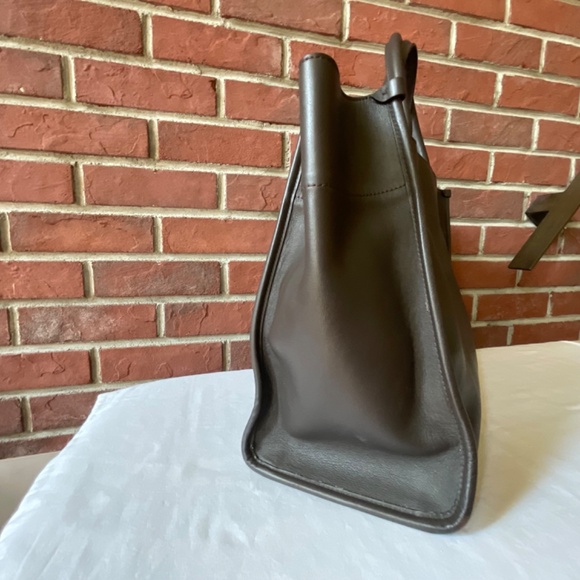 •Lanvin #22115 RARE Baratas Embossed Leather MM Tote Bag Embossed Logo Unisex - Picture 16 of 16